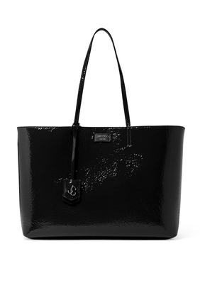 Nine2Five E/W Patent Textured Leather Tote Bag